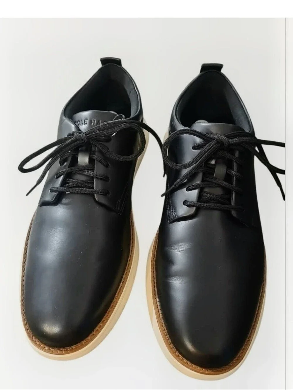 Cole Haan Grand Remix Plain Toe Oxford Black Leather 8 NWT